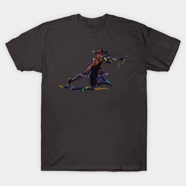 Hanzo vs Genji T-Shirt by Ediarts